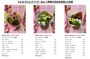 TCCWinter_bouquet flower material_2022